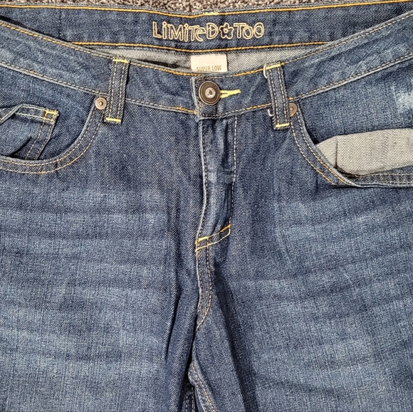 Limited Too 14 1/2 Super Low Flare Jeans Plus - Picture 6 of 8
